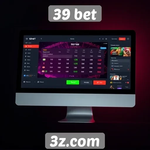 Análise da interface do usuário do site 39 bet